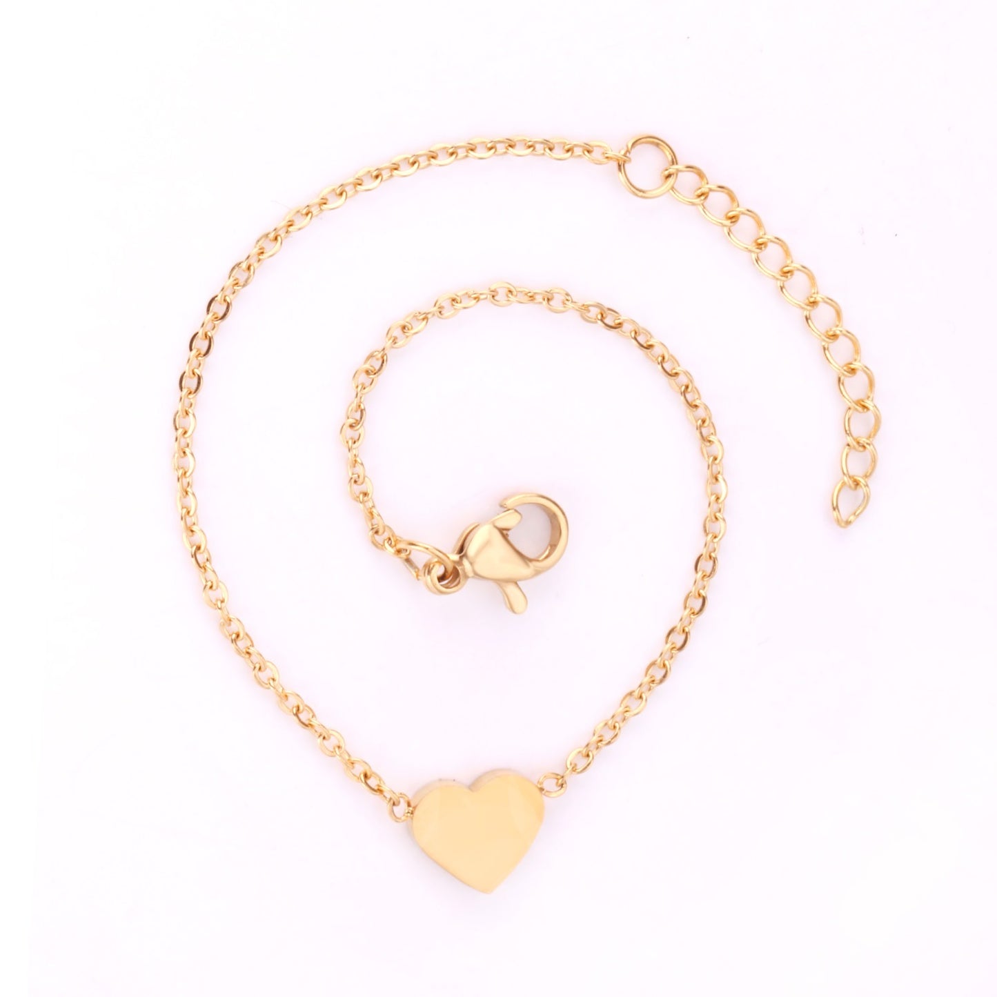 Cherished Heart Gold Anklet