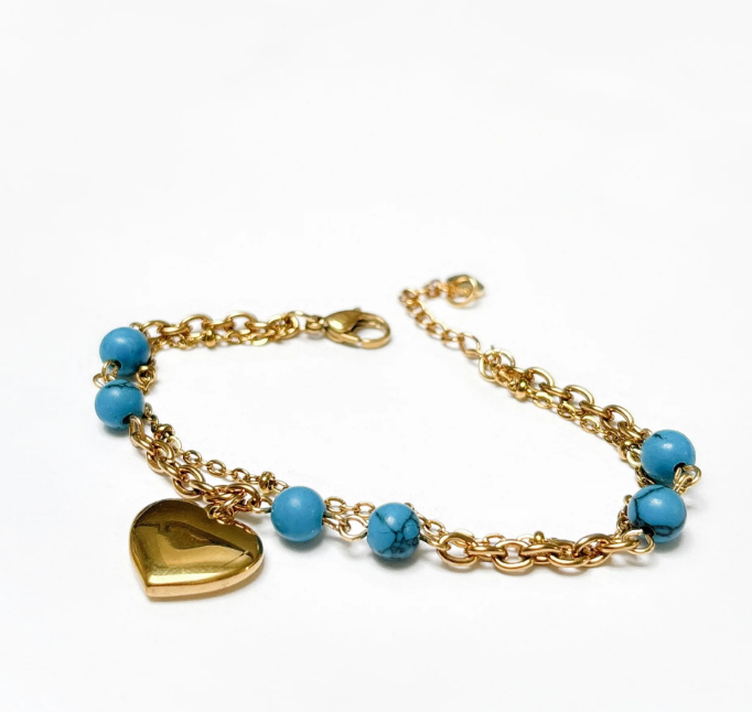 Azure Affection Charm Bracelet