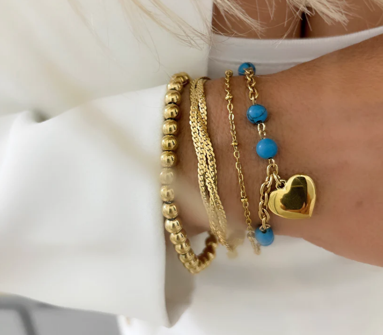 Azure Affection Charm Bracelet