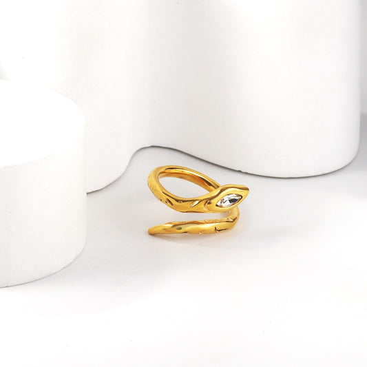 Coiled Serpent Ring