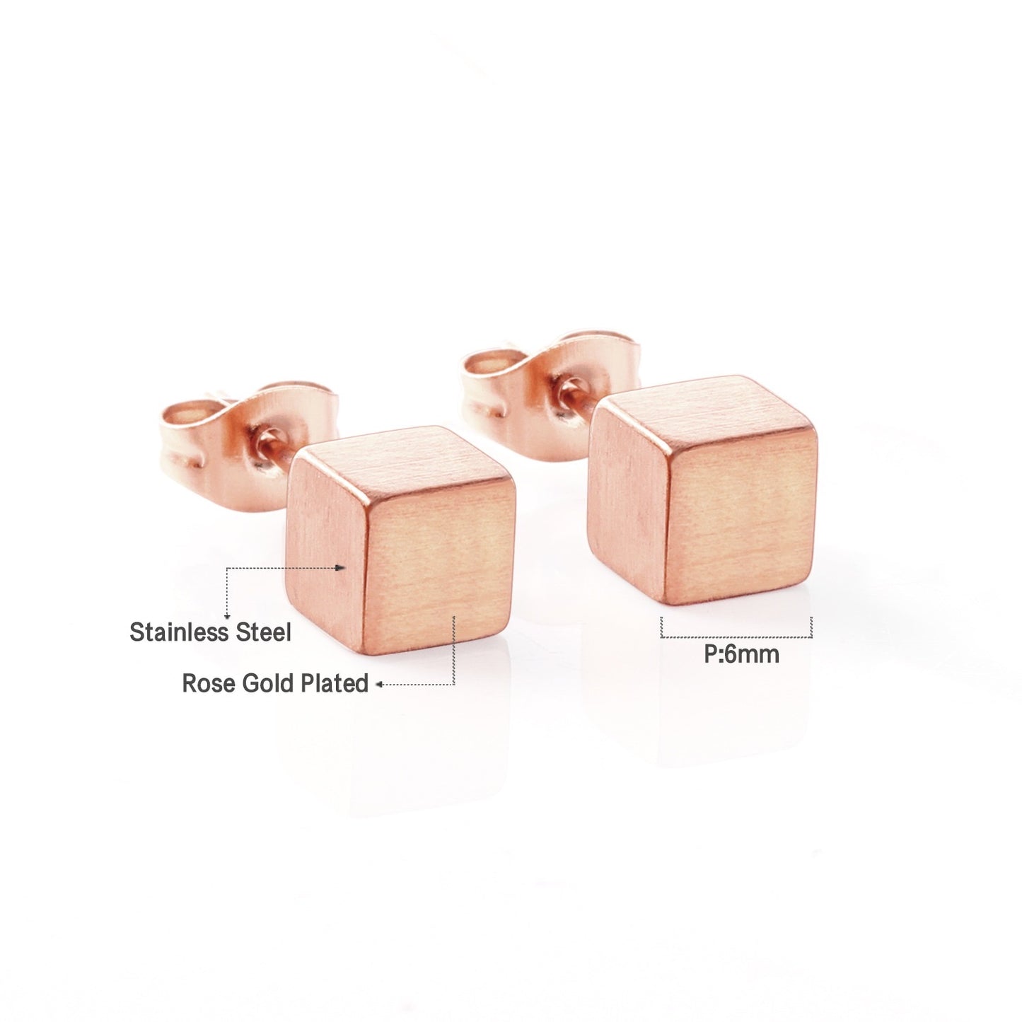 Cubic Luster Studs