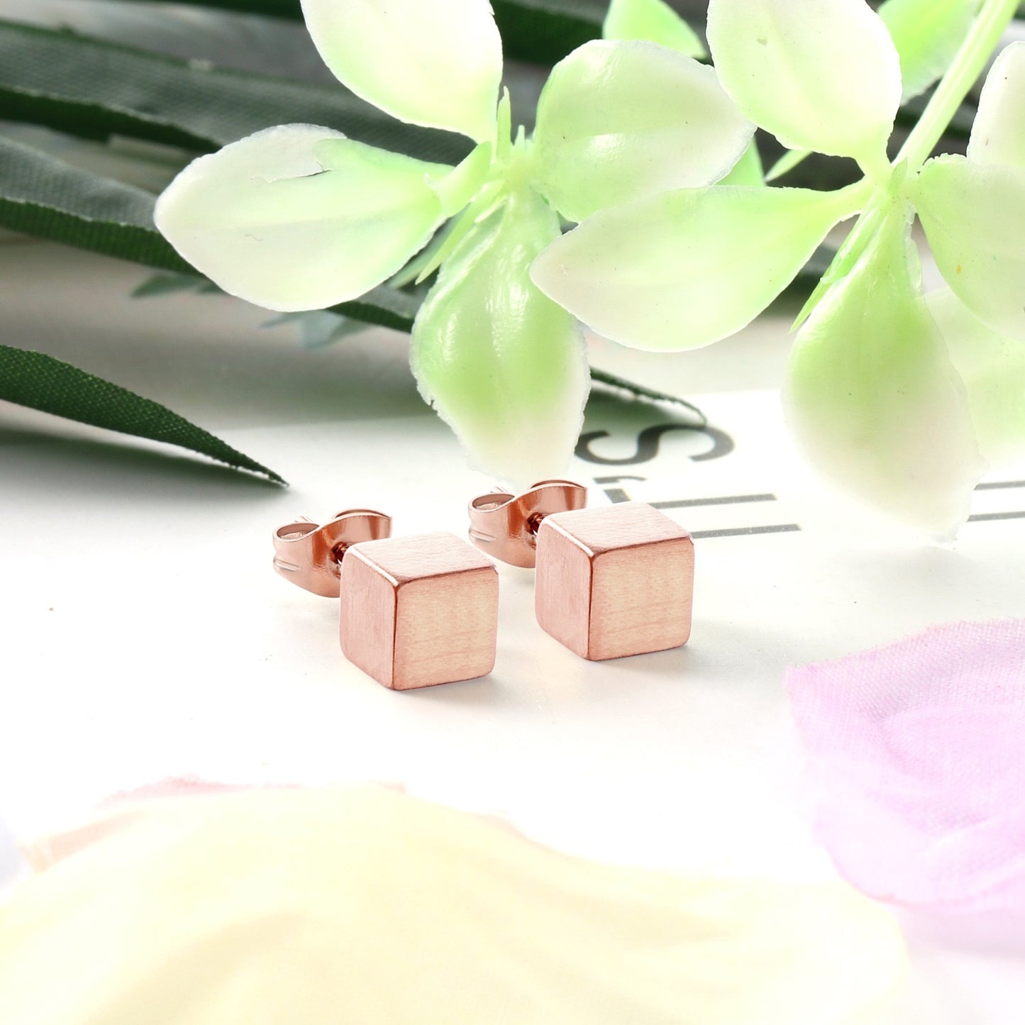 Cubic Luster Studs