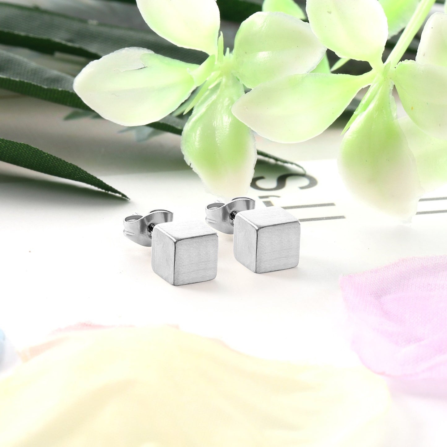 Cubic Luster Studs