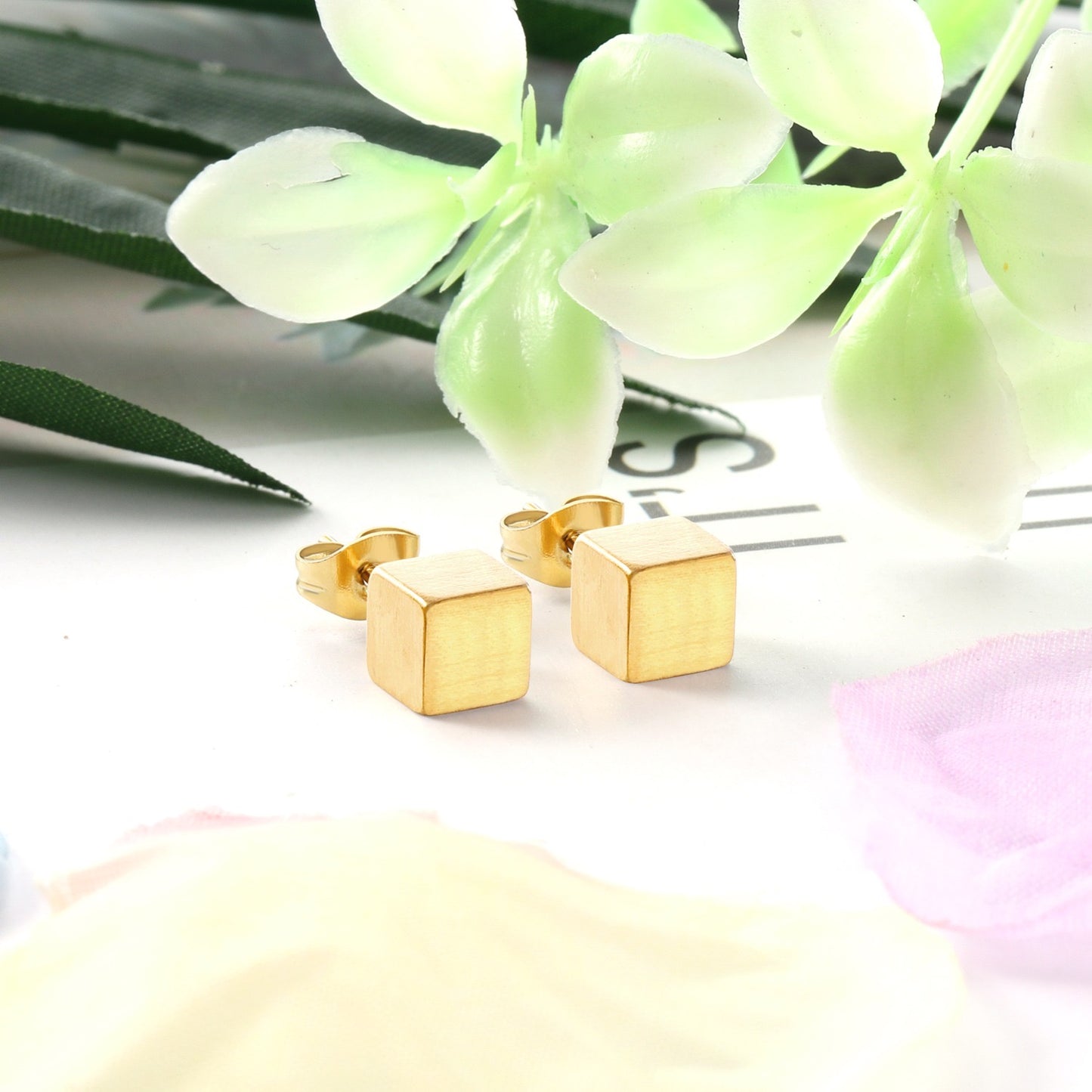 Cubic Luster Studs