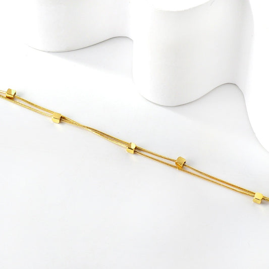 Golden Serenity Anklet