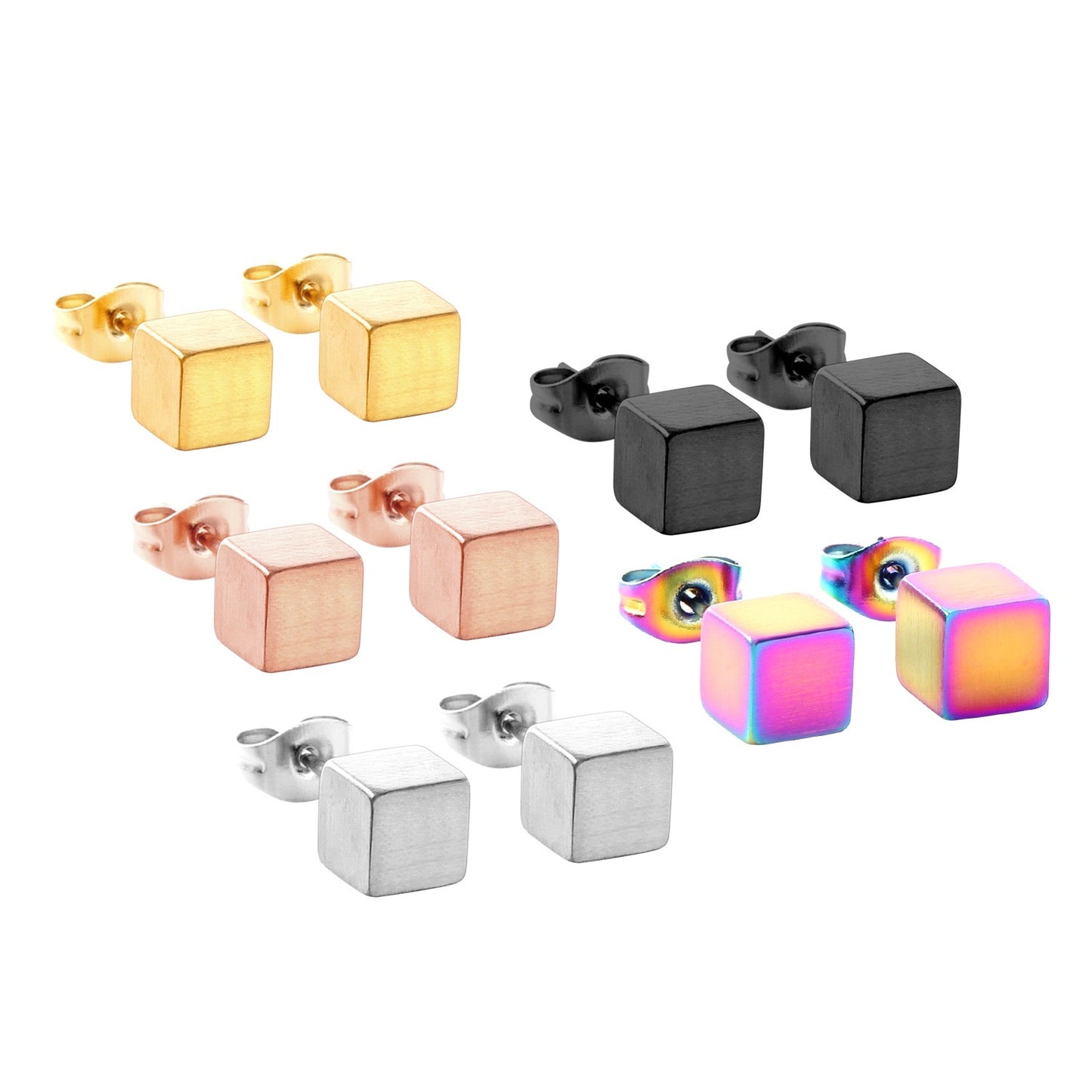 Cubic Luster Studs