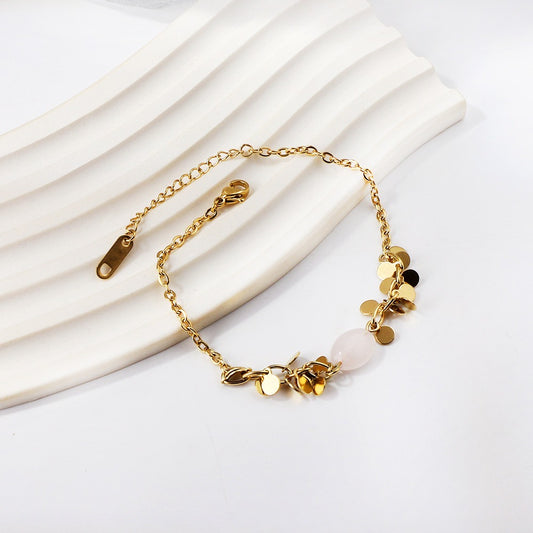 Pink Bloomstone Bracelet