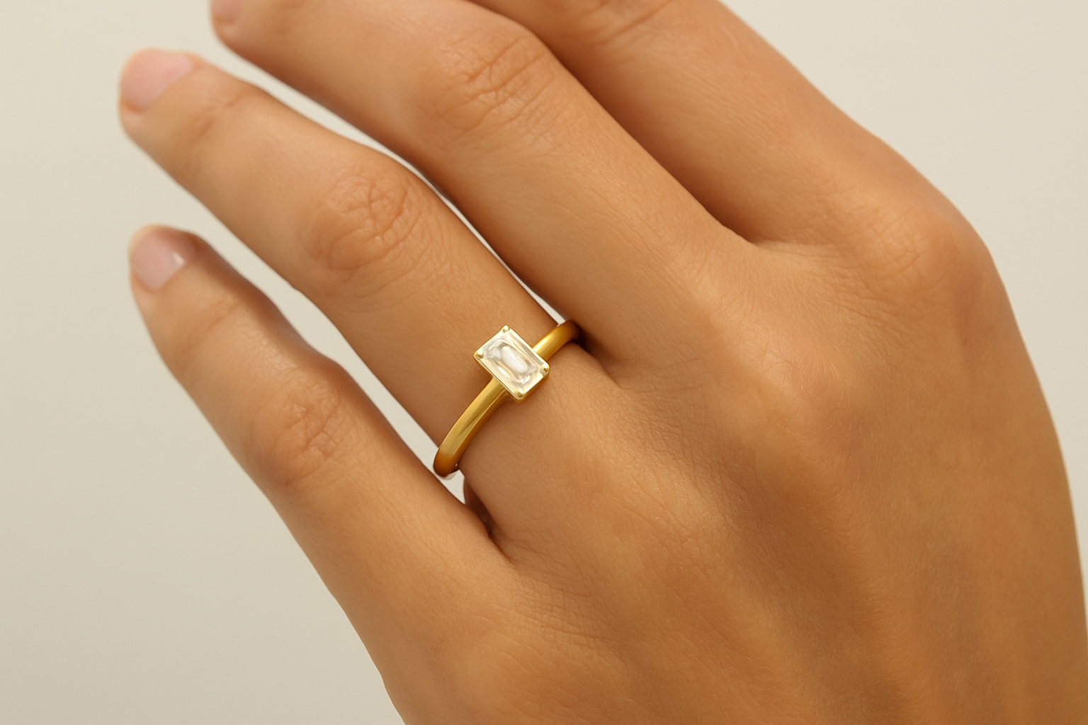 Ring on a regular hand